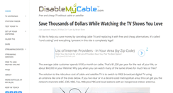 Desktop Screenshot of disablemycable.com